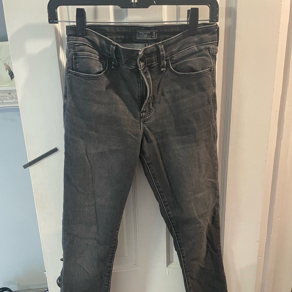 Mid rise super skinny ankle jeans